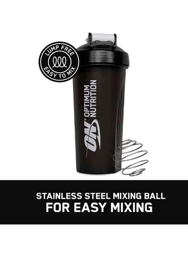 Optimum Nutrition On Shaker With Stainless Steel Mixing Ball Bpa And Dehp Free Dishwasher Safe Black  - Image 2