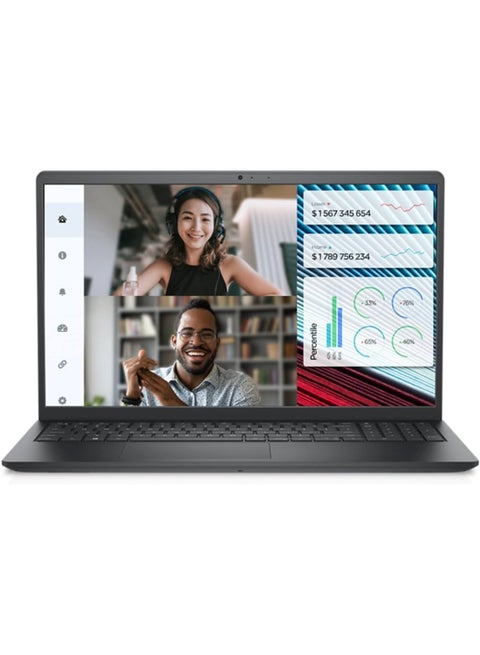 Vostro 3520 Laptop With 15.6-Inch Display, Core i7-1255U Processor/16GB RAM/512GB SSD/Intel Iris XE Graphics/Windows 11 Pro English/Arabic Black
