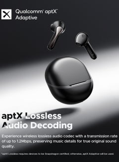 SoundPEATS Air5 Wireless Headphones With Adaptive Ambient Noise Reduction, Bluetooth 5.4 Headset With 6 Mic, 13 mm Driver, AI Call Noise Reduction And CVC V8.0, 30 Hours Black  - Image 4