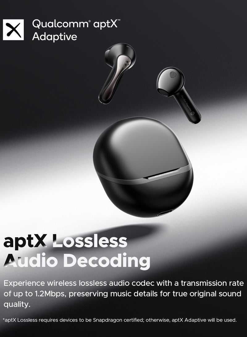 SoundPEATS - Air5 Wireless Headphones With Adaptive Ambient Noise Reduction, Bluetooth 5.4 Headset With 6 Mic, 13 mm Driver, AI Call Noise Reduction And CVC V8.0, 30 Hours Black - Image 1