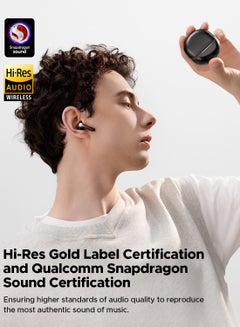 SoundPEATS Air5 Wireless Headphones With Adaptive Ambient Noise Reduction, Bluetooth 5.4 Headset With 6 Mic, 13 mm Driver, AI Call Noise Reduction And CVC V8.0, 30 Hours Black  - Image 5