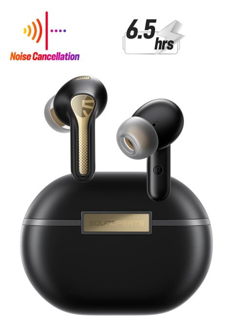 Capsule3 Pro+ Wireless Bluetooth5.3 Hi-Res Audio Headphones with LDAC 6-Microphones xMEMS Speaker with 12 mm bi-diaphragm Active Noise Cancellation Game Mode Windproof Design Black