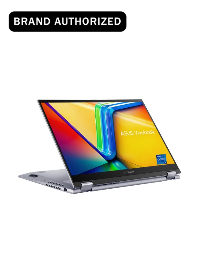 ASUS (Upgraded Version) Vivobook S 14 Flip Touchscreen Laptop With 14 Inch Display,Intel Core i5-1335U Processor/8GB RAM/512GB SSD /Intel UHD 600 Graphics/Windows 11 Home/ /  / English/Arabic Silver - Image 1