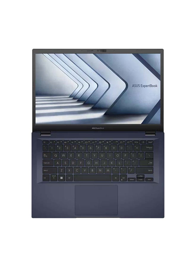 ASUS - ExpertBook B1402CV Laptop With 14 Inch Display, Intel Core i5-1335U Processor/8GB RAM/512GB SSD/Intel UHD Graphics/DOS(Without Windows) US MIL-STD 810H Military-Grade Standard , TYPE-C, 65W AC Adapter English/Arabic Black - Image 1
