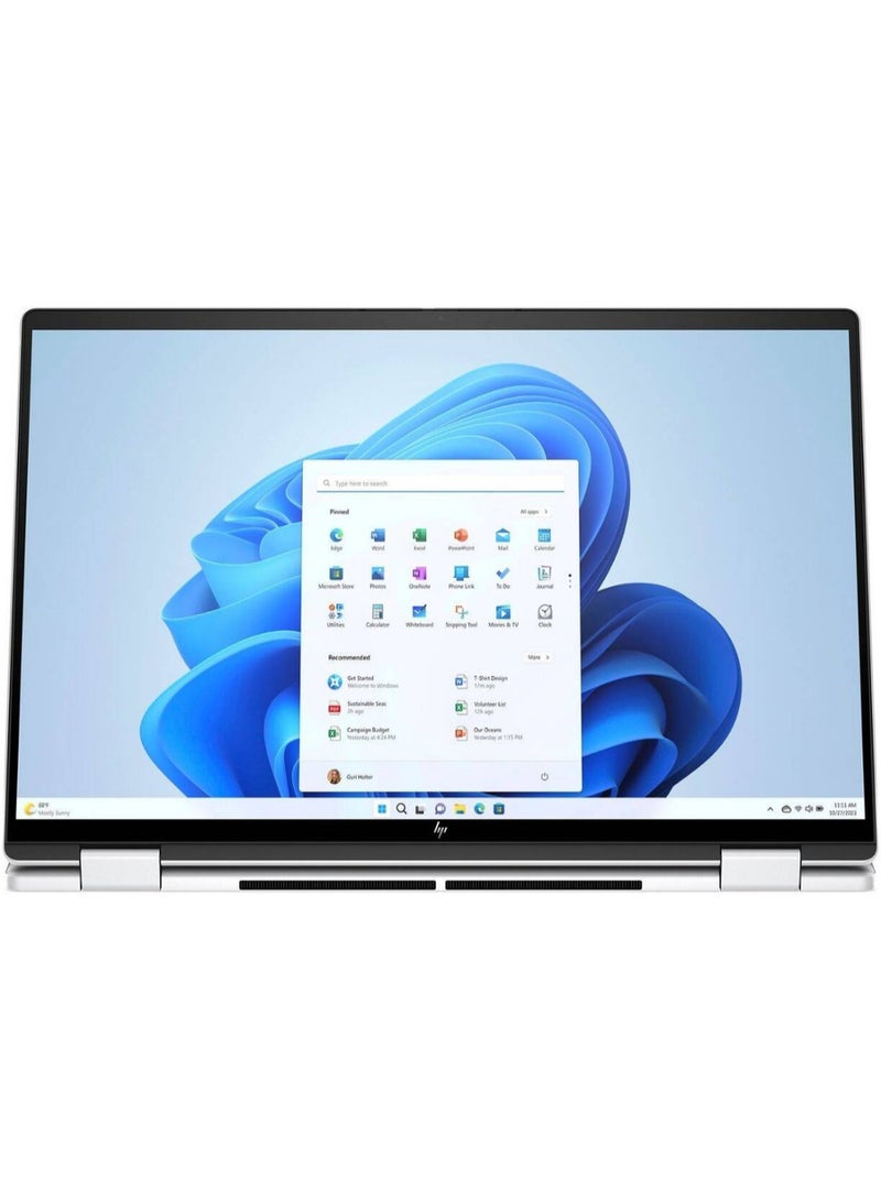 HP - Envy X360 2 In 1 (Upgraded Version) Laptop With 16 Inch WUXGA Touch Display, Core Ultra 7-155U Processor/16GB RAM/1TB SSD/Intel Iris Xe Graphics/Windows 11 Home English/Arabic Silver - Image 1