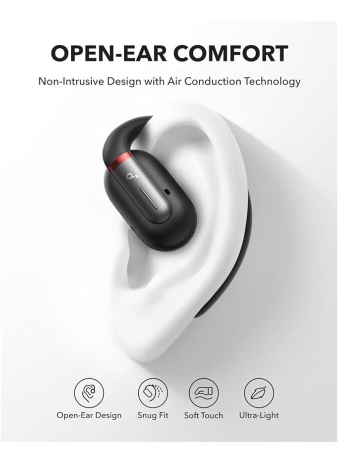ساوند كور - سماعات رأس Anker V30i مفتوحة الأذن، مريحة للغاية، تصميم خفيف الوزن، ملائم تمامًا، خطافات أذن مريحة، صوت جهير قوي، وقت تشغيل 36 ساعة، بلوتوث 5.3، التحكم في التطبيقات، مكالمات واضحة، سماعات أذن لاسلكية - Image 1