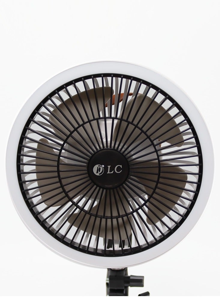 دي إل سي  مروحة للتخييم والأماكن الداخلية مع مصباح - Image 2