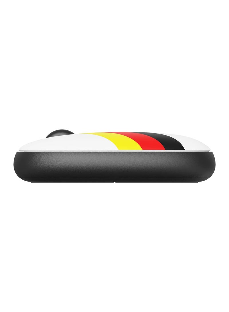 رابو M650 Wireless Mouse 2022 Flag Version | Multi Mode Mouse (BT 3.0, BT 5.0 & 2.4GHz) 1300 DPI Silent Click Mouse, Slim Design | Flag Mouse For Laptop, PC, Tablets, & Mac White/Yellow/Black - Image 2