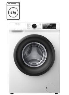 Hisense 8Kg Front Load Washer, 15 Programs WFQP8014EVM White 