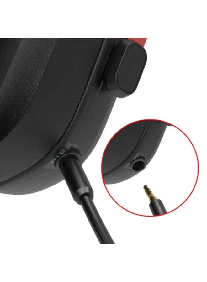 H312 Cybill 7.1 Surround Sound RGB USB Gaming Headphone Aluminum Frame