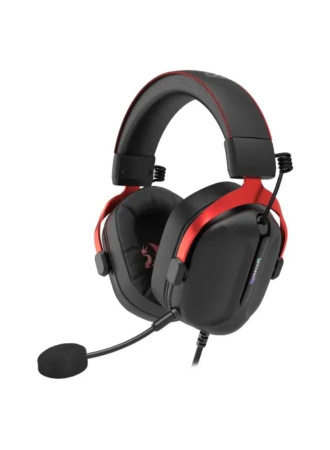 REDRAGON H312 Cybill 7.1 Surround Sound RGB USB Gaming Headphone Aluminum Frame  - Image 1