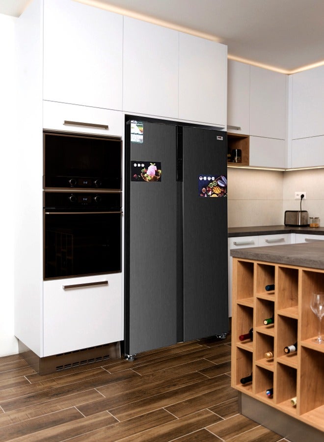 HAAM Side By Side Refrigerator 20.5 Feet HM940SSD-O23INV Silver  - Image 4