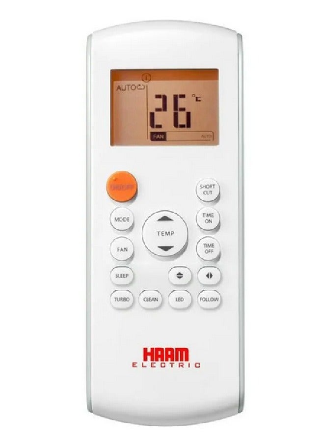 HAAM Golden Wall Air Conditioner 31400 BTU Cooling Only Golden Fins HM36CSM23GO White - Image 2