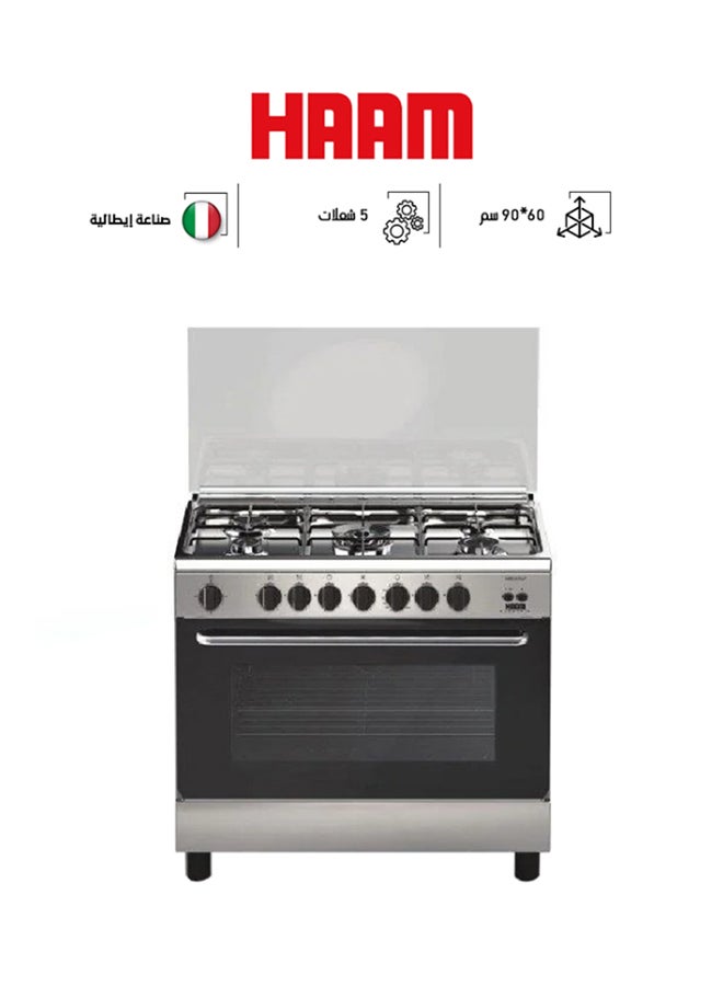 هام فرن مع شواية 60×90 سم إيطالي  - Image 1
