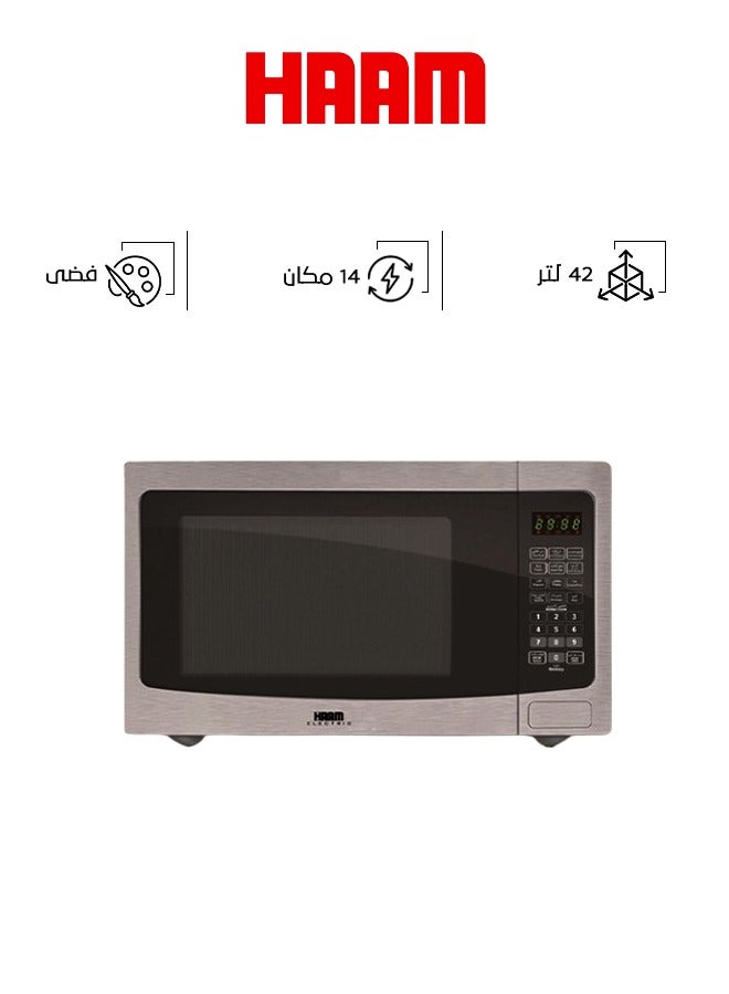HAAM Microwave With Grill 42 L 1100 W HM42SGMW20 Silver  - Image 1