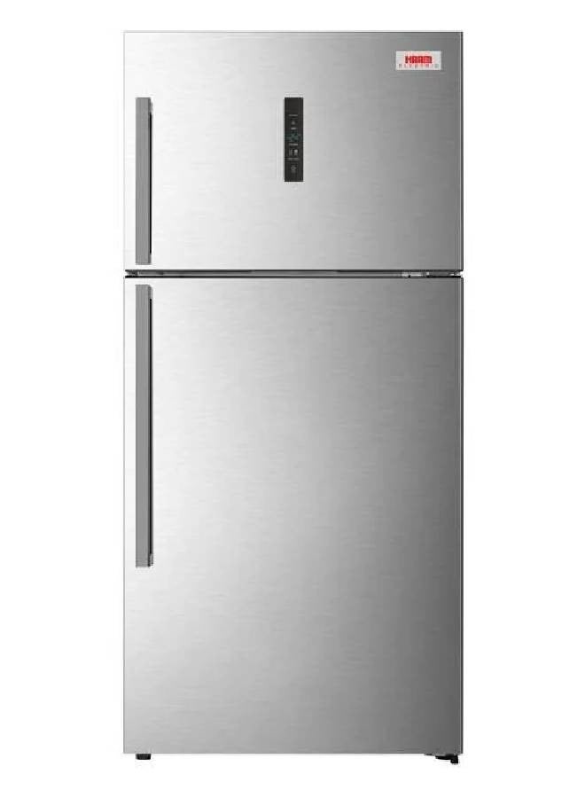 HAAM Two-Door Refrigerator 19.9 Feet Steel 347 kW HM690SRF-H22LINV Silver  - Image 2