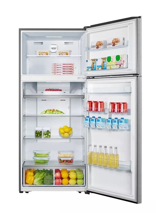 HAAM Two-Door Refrigerator 19.9 Feet Steel 347 kW HM690SRF-H22LINV Silver  - Image 3