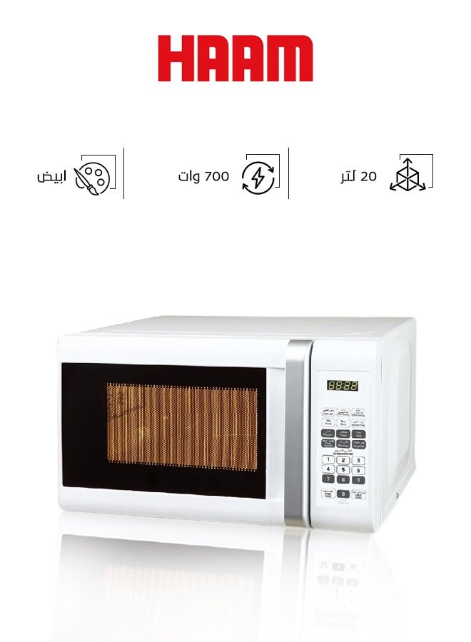 HAAM Microwave 20 L 700 W HM20WMW20 White  - Image 1
