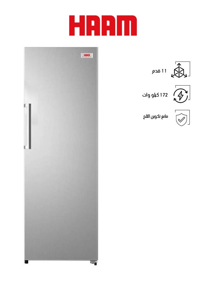 HAAM - Single Door Refrigerator 11 Feet 172 kW HM428SRF-H23 Silver - Image 1