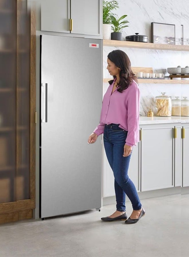 HAAM - Single Door Refrigerator 11 Feet 172 kW HM428SRF-H23 Silver - Image 1