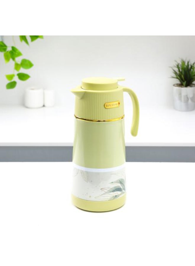 Royalford Royalford 1900 ml (64 oz) Eden Vacuum Flask- RF12586/ with Pink Glass Inner and PP Outer Body/ Keeps Your Drinks Hot or Cold, Asbestos-Free and Hygienic/ Leak-Proof and Portable Design/ Suitable for Indoor and Outdoor Use/ Green Pink  - Image 2