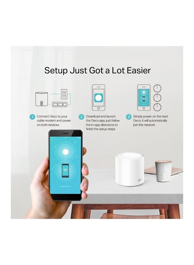 TP-LINK - Deco X20(2-pack) AX1800 Whole Home Mesh Wi-Fi 6 System white - Image 1