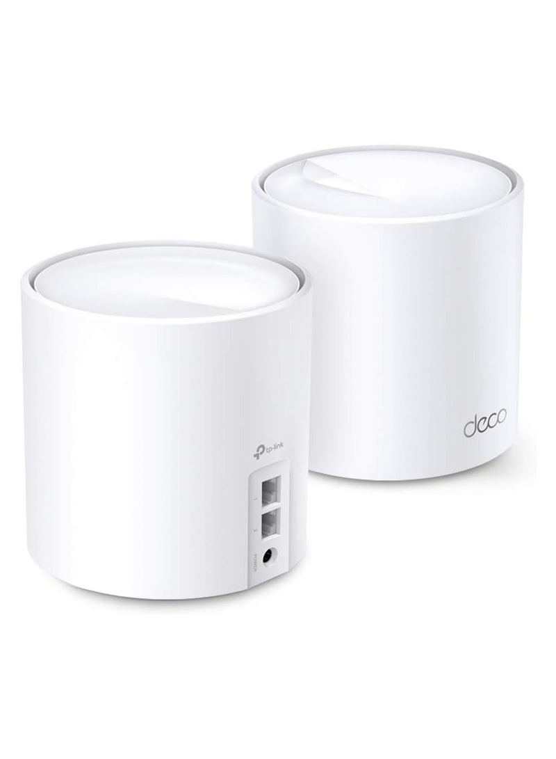 TP-LINK - Deco X20(2-pack) AX1800 Whole Home Mesh Wi-Fi 6 System white - Image 1