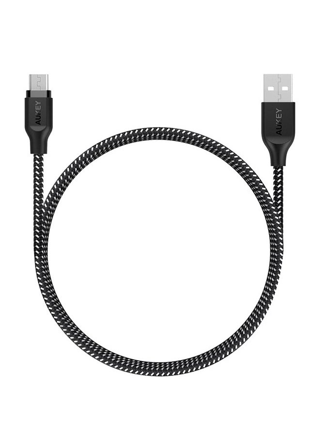 أوكي كابل USB 2.0 إلى Micro USB من النايلون المضفر (1.2 متر / 3.95 قدم)  - Image 1