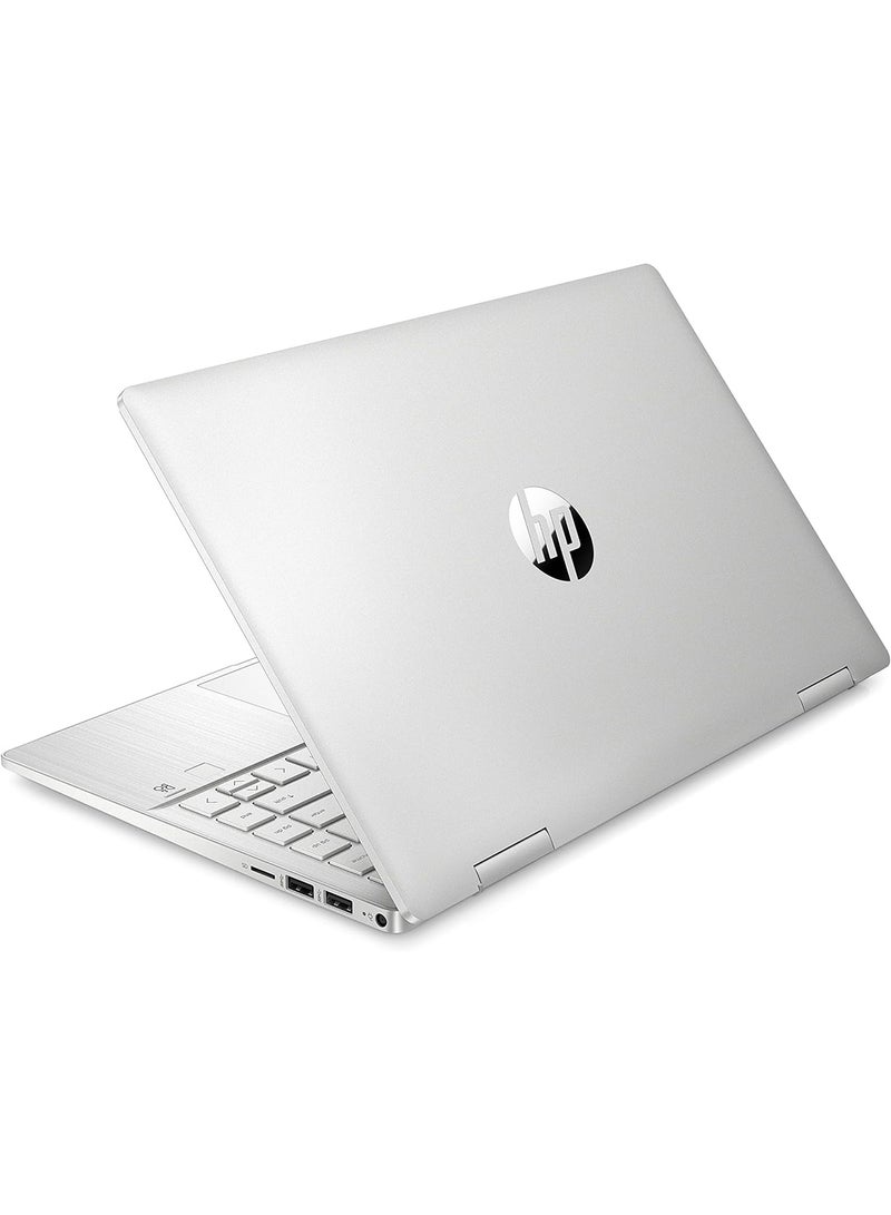 HP - 14-EK1010NE Laptop With 14-Inch Display, Core i7-1355U Processor/16GB RAM/1TB SSD/Intel Iris XE Graphics/Windows 11 English/Arabic Silver - Image 1