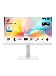 Modern MD2412PW Business Productivity Monitor, 24" FHD IPS Display, 100Hz Refresh Rate, 1ms (MPRT) Response Time, Adaptive-Sync Support, Built-In Speaker, Modern-MD2412PW White