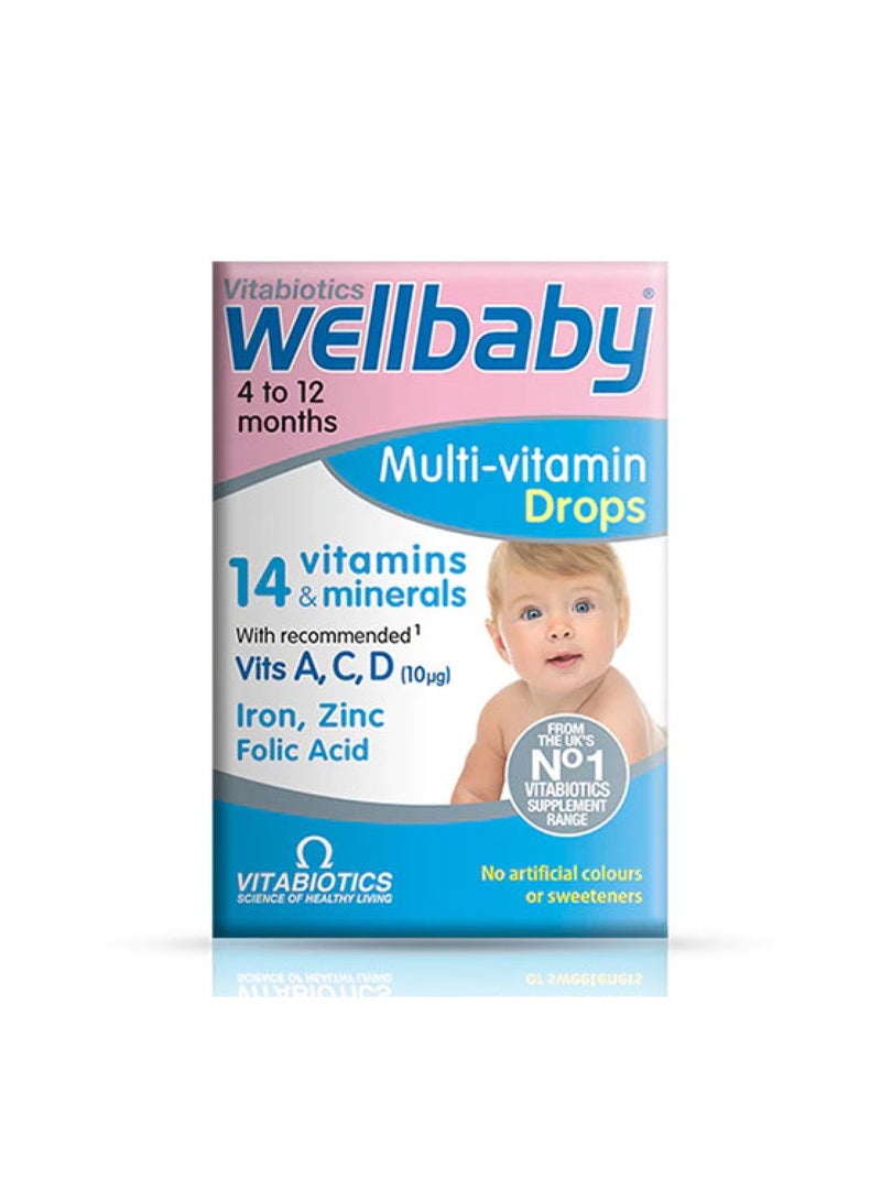 فيتابيوتيكس قطرات ويل بيبي متعددة الفيتامينات، 30 مل