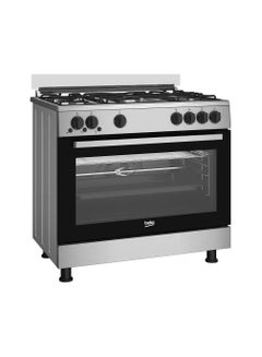 Beko GAS COOKER 5 BURNERS 60*90 CM STAINLESS GGR 15115 DX NE GGR 15115 DX NE Silver  - Image 1