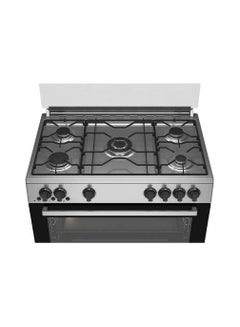 Beko GAS COOKER 5 BURNERS 60*90 CM STAINLESS GGR 15115 DX NE GGR 15115 DX NE Silver  - Image 2