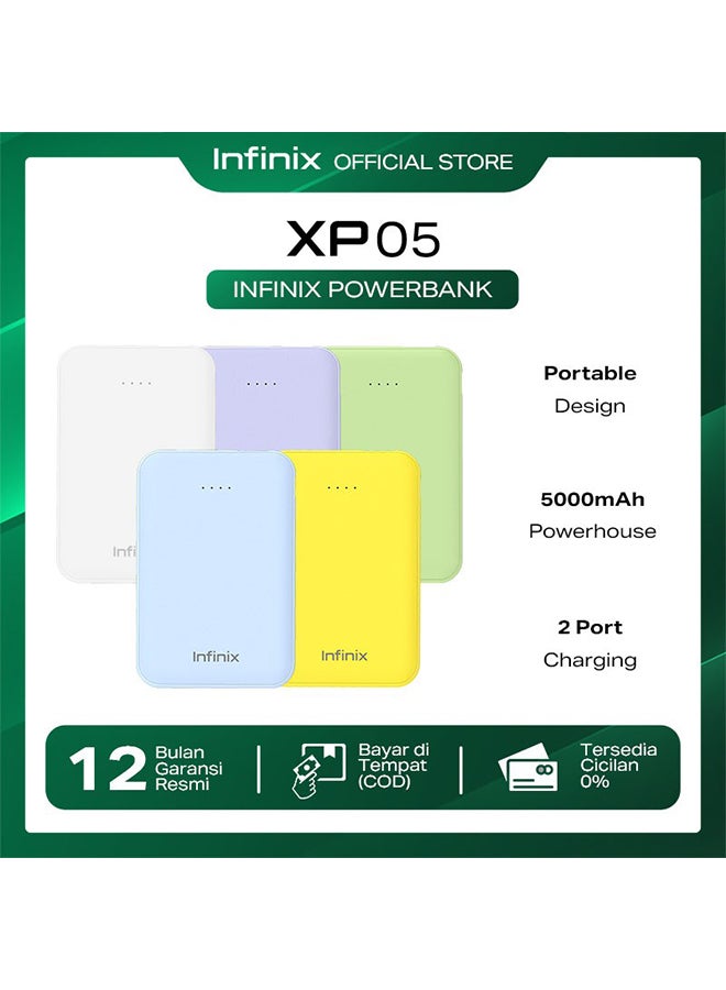Infinix 5000 mAh Power Bank -XP05- White  - Image 2