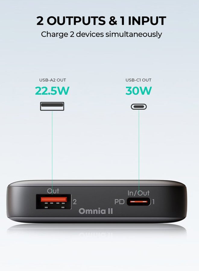 أوكي 10,000 ميللي أمبير بطارية متنقل بقدرة 30 واط Y41 اسود 10000 mAh  - Image 2