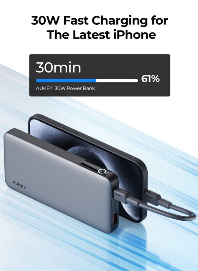 أوكي 10,000 ميللي أمبير بطارية متنقل بقدرة 30 واط Y41 اسود 10000 mAh  - Image 5