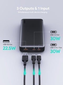 أوكي 20,000 ميللي أمبير بطارية متنقل بقدرة 30 واط Y42 اسود 20000 mAh  - Image 2