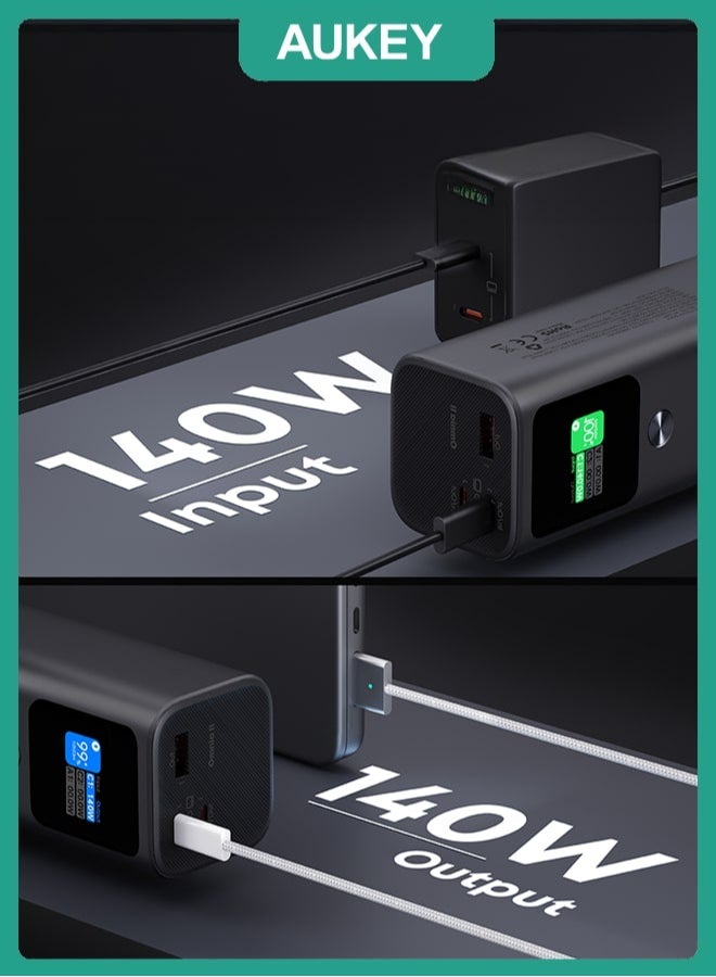 Aukey Portable Power Bank With 140W PD3.1 Grey - Image 5