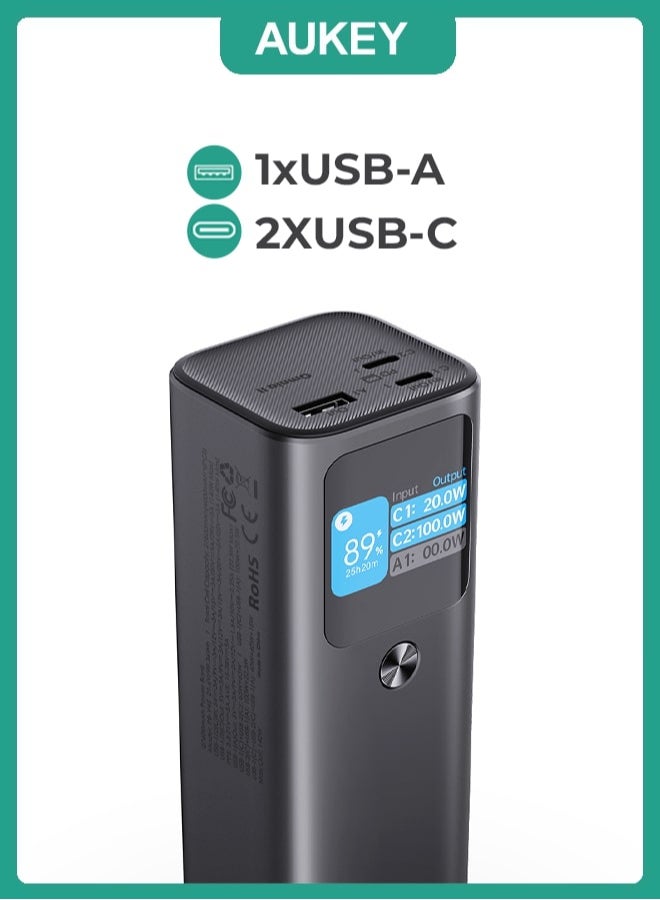 Aukey Portable Power Bank With 140W PD3.1 Grey - Image 2