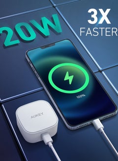 Aukey Minima 20W Compact PD Wall Charger PA-Y25 White  - Image 2