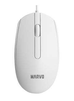 MARVO Wired mouse MS003, white office Mouse - 1000DPI  - Image 1