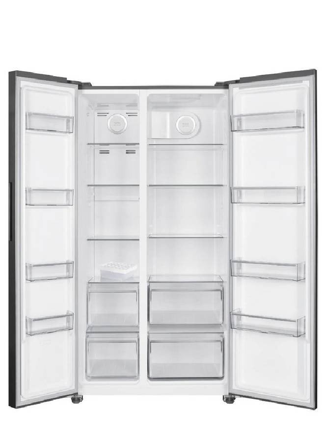 HAAM Side By Side Refrigerator 18.4 Feet 365 kW HM910SSD-O23INV Silver - Image 2