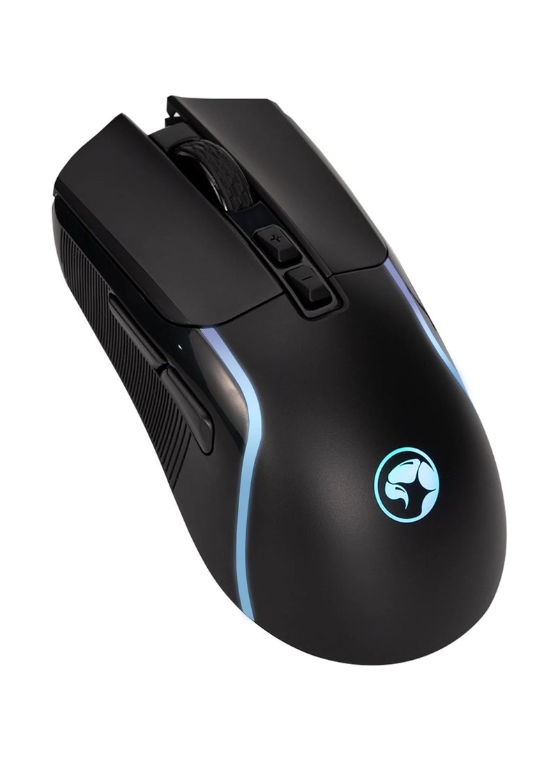MARVO - Gaming Mouse USB - 7 LED Colours, Adjustable up to 8000 DPI, Ergonomic Design, Gaming Grade Optical Sensor with 7 Programmable Buttons, Black  - M292-BK - Image 1