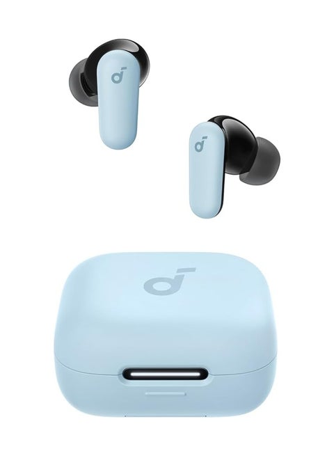 soundcore R50i NC by Anker Noise Cancelling Earbuds, Strong and Smart Noise Cancelling, Powerful Bass, 45H Playtime, 2-in-1 Case and Phone Stand, IP54, Wireless Earbuds, Bluetooth 5.4, App Control Blue