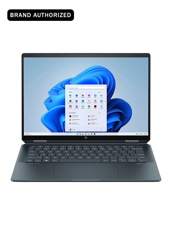 HP كمبيوتر محمول Spectre x360 بشاشة مقاس 14 بوصة ومعالج Core Ultra 7 155H وذاكرة وصول عشوائي 16 جيجابايت ومحرك أقراص SSD سعة 1 تيرابايت وبطاقة رسومات Intel Iris XE وWindows 11 - Image 1