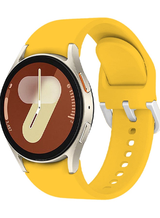 مارجون حزام ساعة جالاكسي 7 40 مم 44 مم، لحزام ساعة سامسونج جالاكسي ووتش FE 20 مم حزام رياضي ناعم من السيليكون للنساء والرجال، سوار بدون فجوة - Image 1