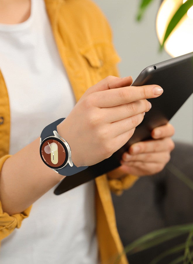 MARGOUN Galaxy Watch 7 Strap 40mm 44mm,for Samsung Galaxy Watch FE Band 20mm Soft Silicone Sport Strap Women Men,No Gap Bracelet Wristbands Dark Grey - Image 5