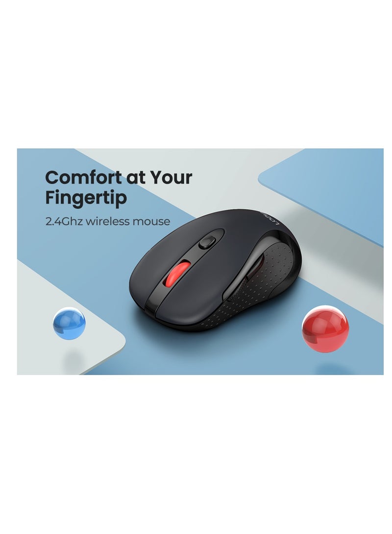 REDRAGON BM-2638 2.4G Wireless Mouse - 2,400 DPI (Blue) Blue  - Image 3