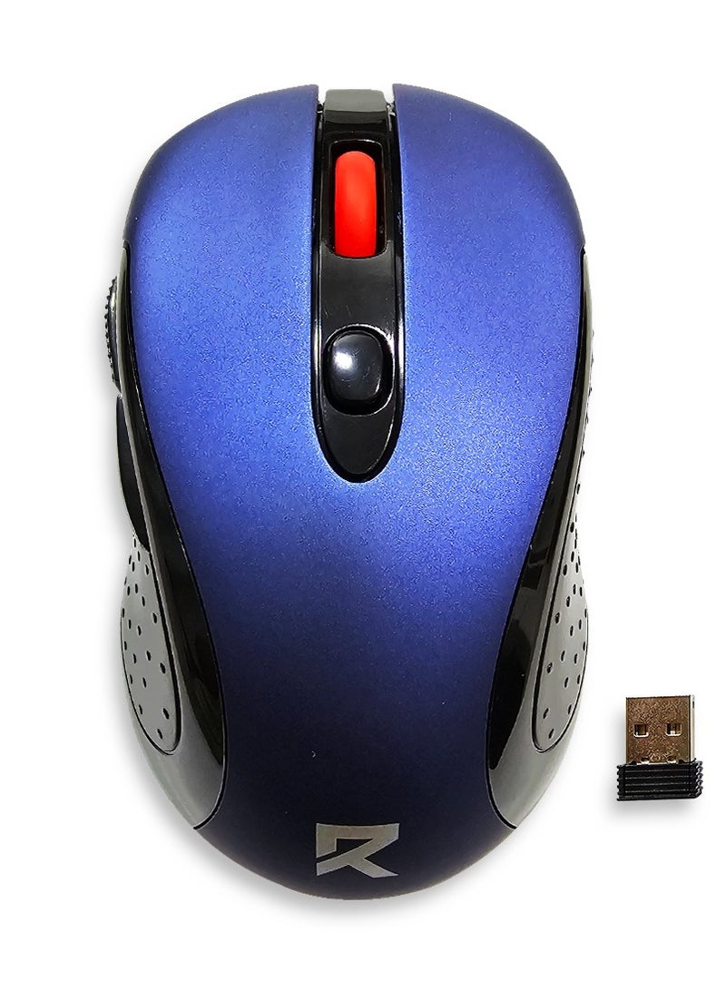 REDRAGON BM-2638 2.4G Wireless Mouse - 2,400 DPI (Blue) Blue  - Image 2