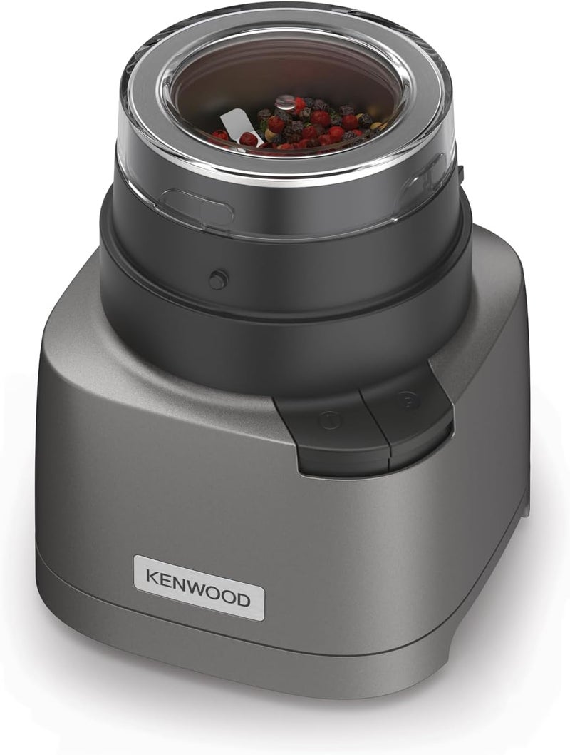كينوود KENWOOD 2-in-1 Chopper + Grinder 1000W Powerful Metal Grinder and Electric Chopper with Eversharp Quadblades, Dripper Pro, Spatula for Wet & Dry Chopping & Grinding CHP80.000SI Grey 0.5 L 1000 W CHP80.000SI Grey  - Image 3